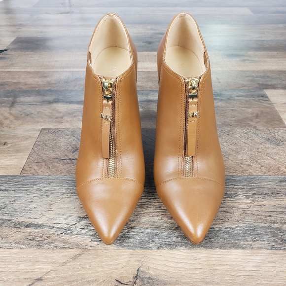 Michael Kors Brown Leather High Heel Ankle Boots - Picture 8 of 8